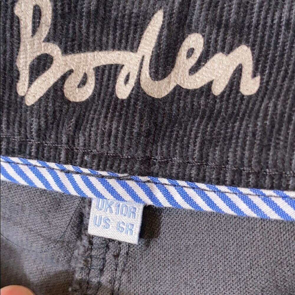 Boden Corded Straight Jeans Graphite Gray - Picture 5 of 14